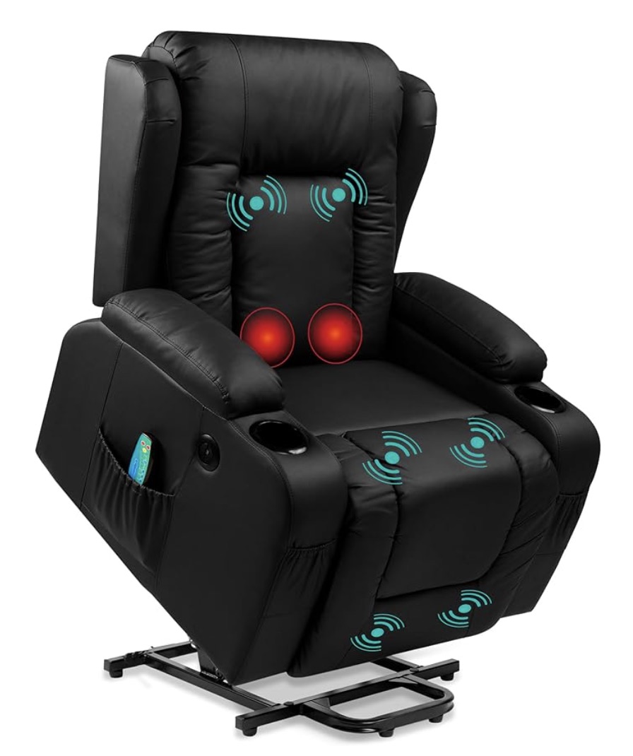 Best Choice Products PU Leather Electric Power Lift Chair